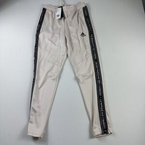 Adidas Trio19 Jogger Sweatpants Mens Small Beige Training Active Gym